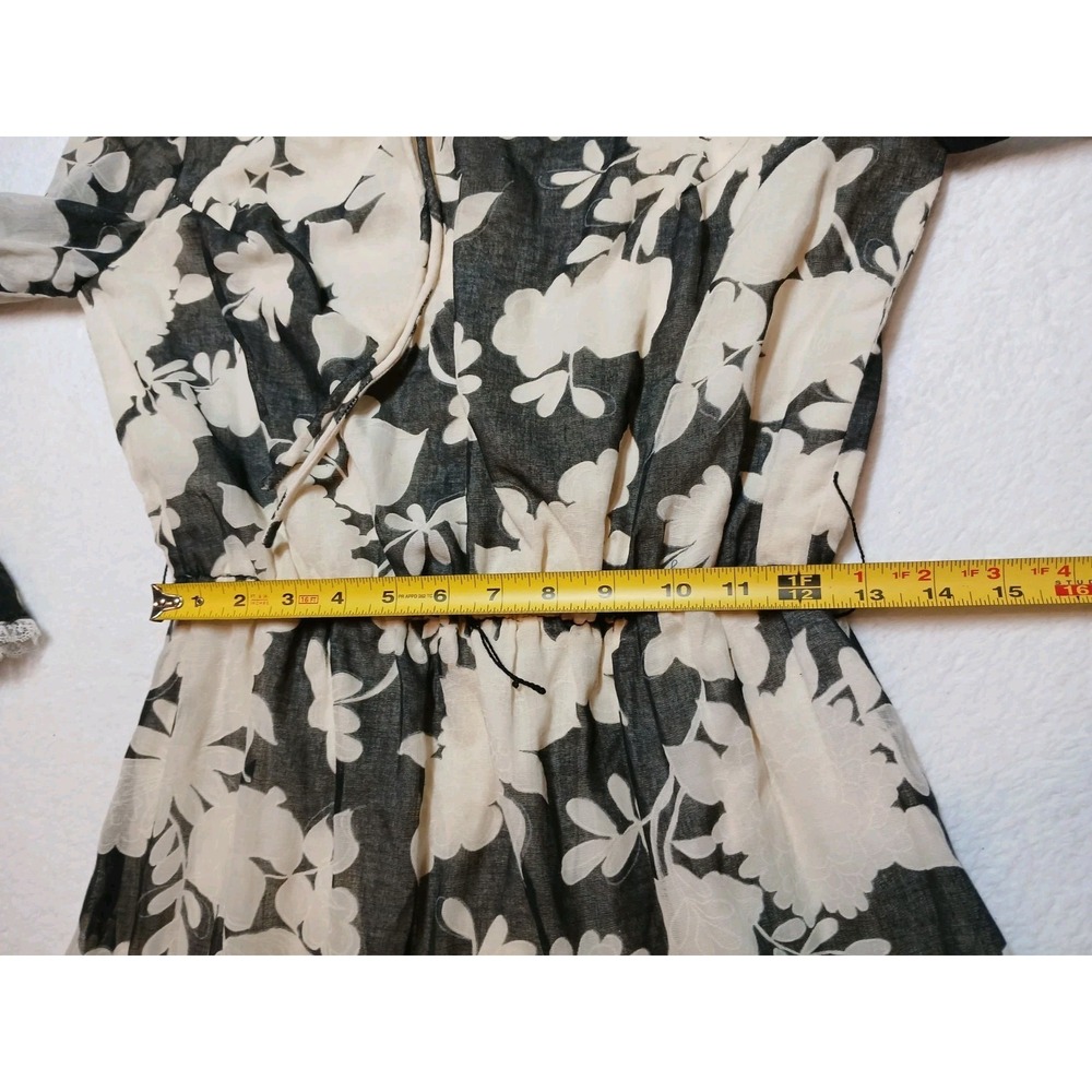 GILLIAN Vintage Long-Sleeve Midi Dress Size 14 - Picture 5 of 8